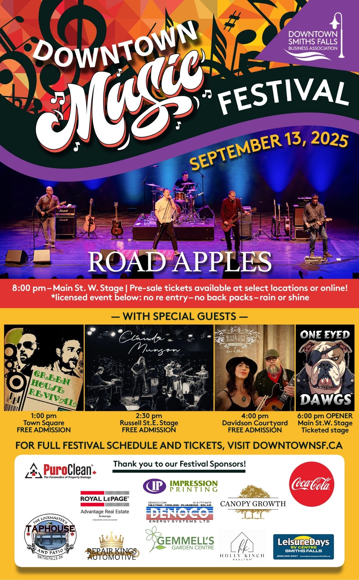 Downtown Music Festival - Featuring: The Road Apples