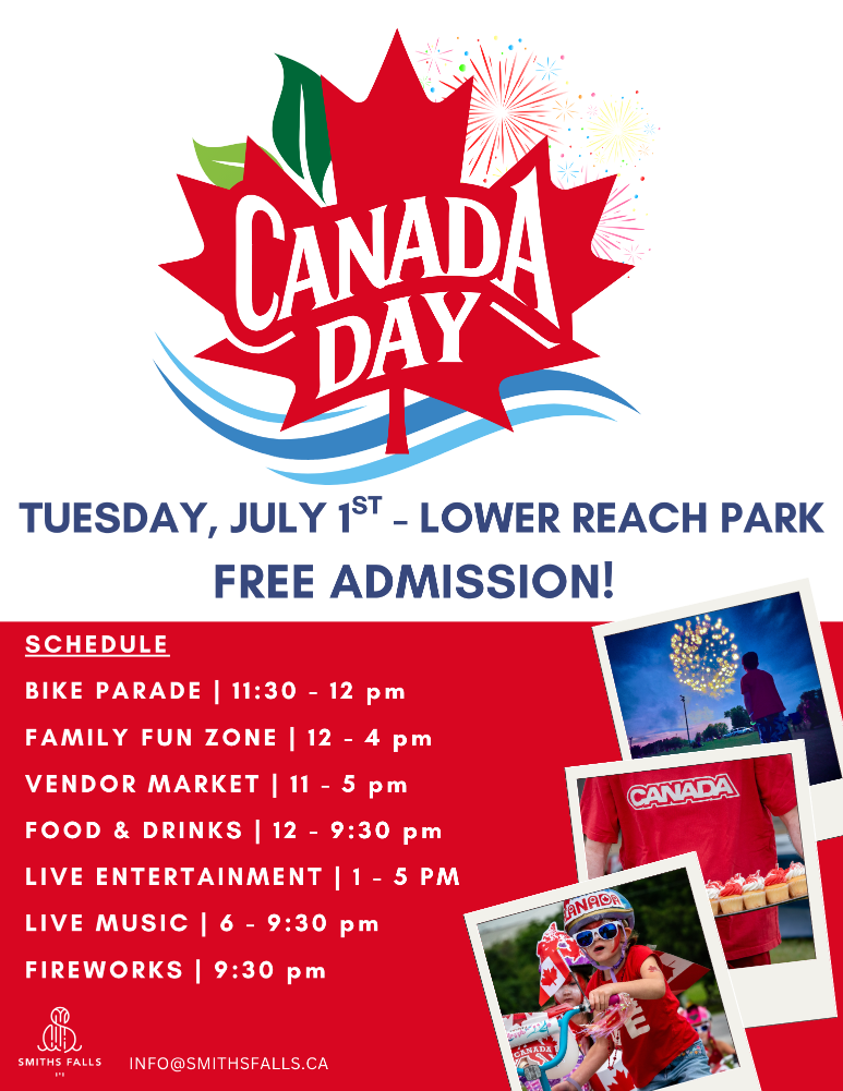 2025 Canada Day at Lower Reach Schedule of Events
