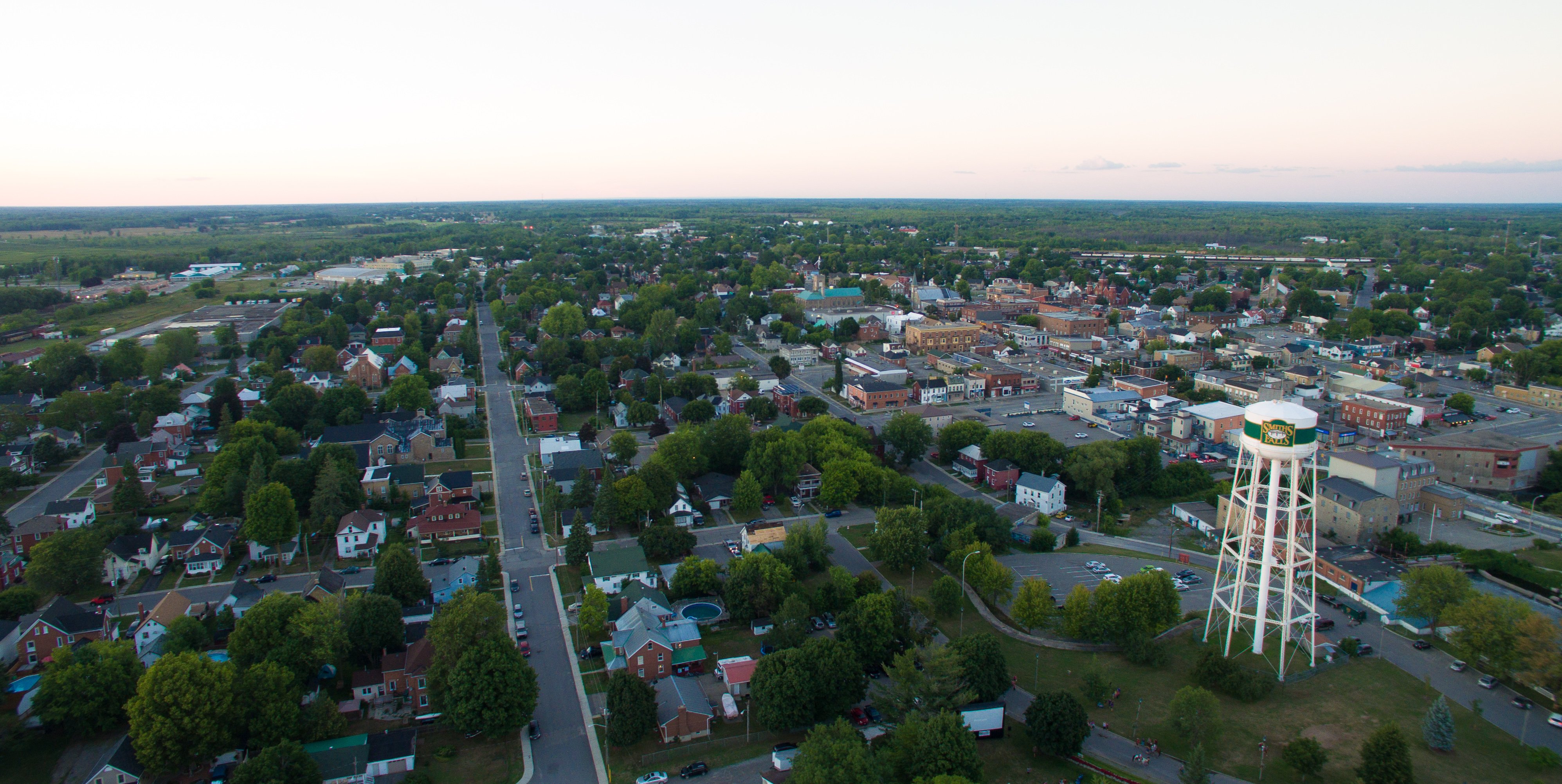 Aerial view of Smiths Falls