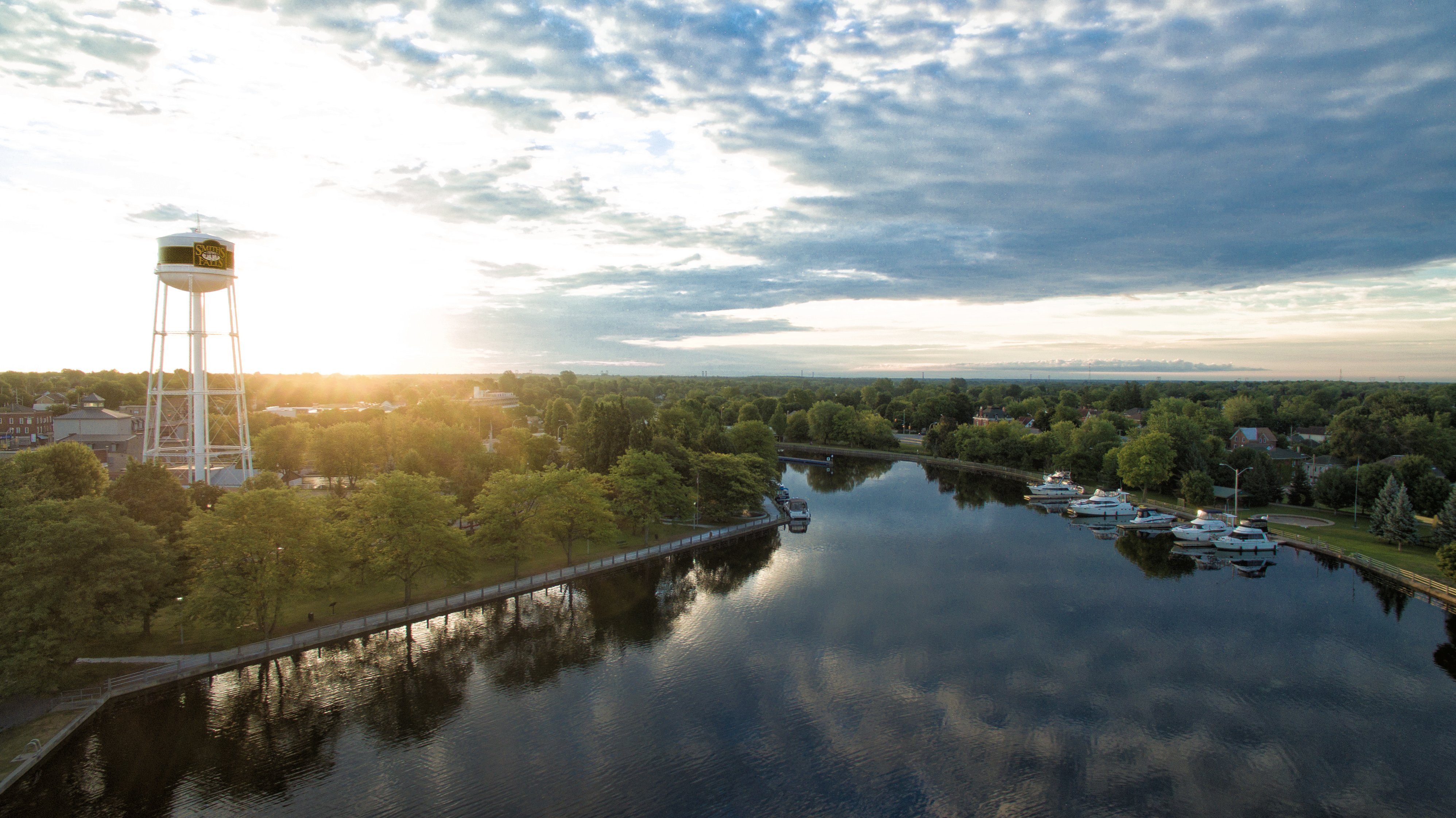 Smiths Falls Aerial view