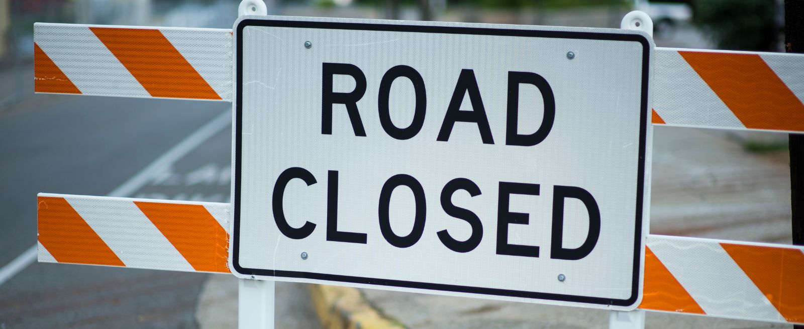 Road Closure sign