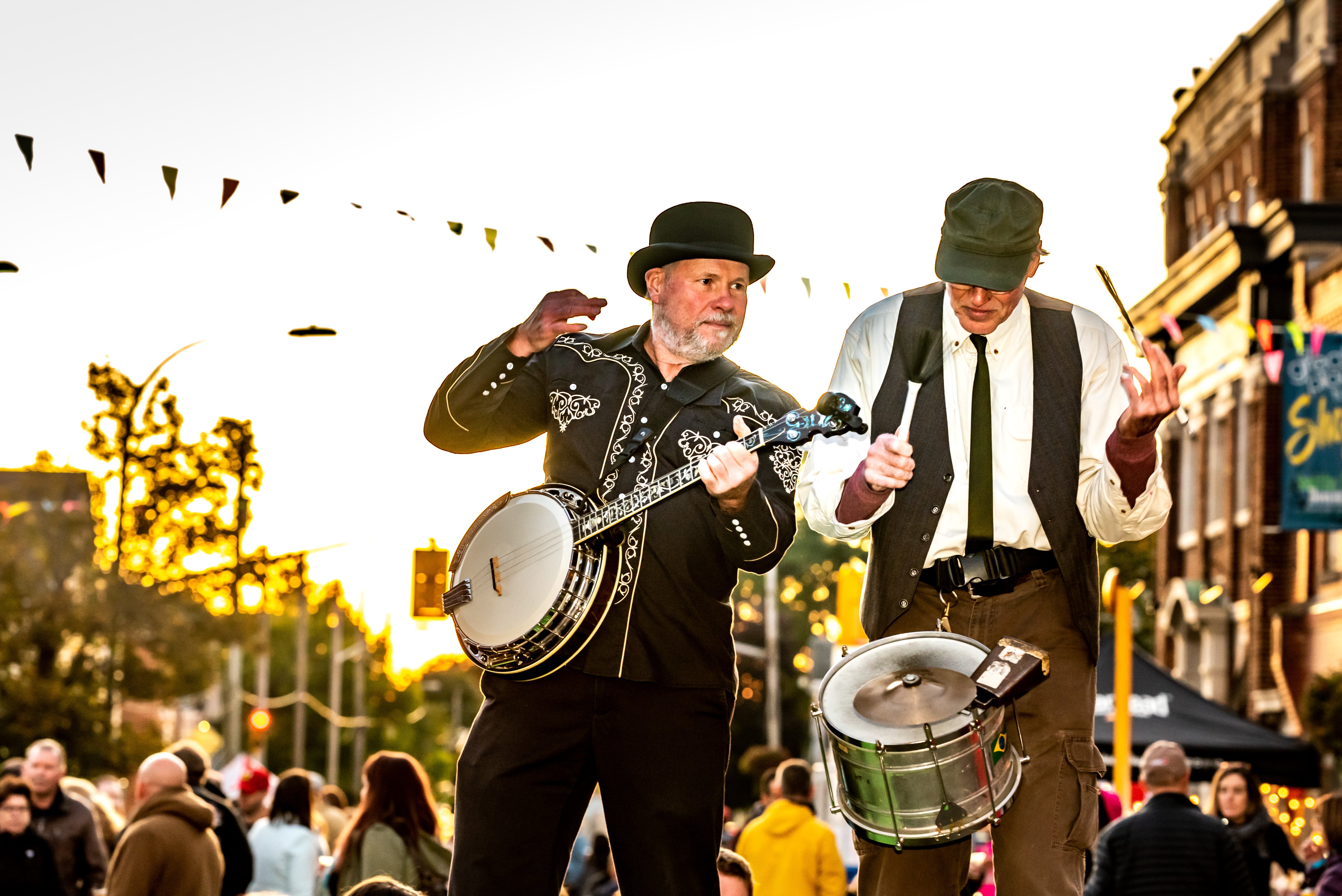 Musicians playing instruments