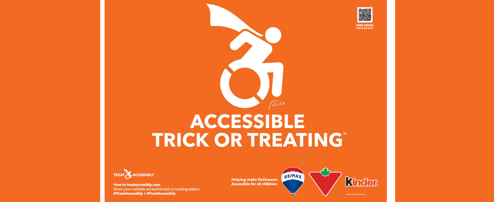 Treat Accessibly sign