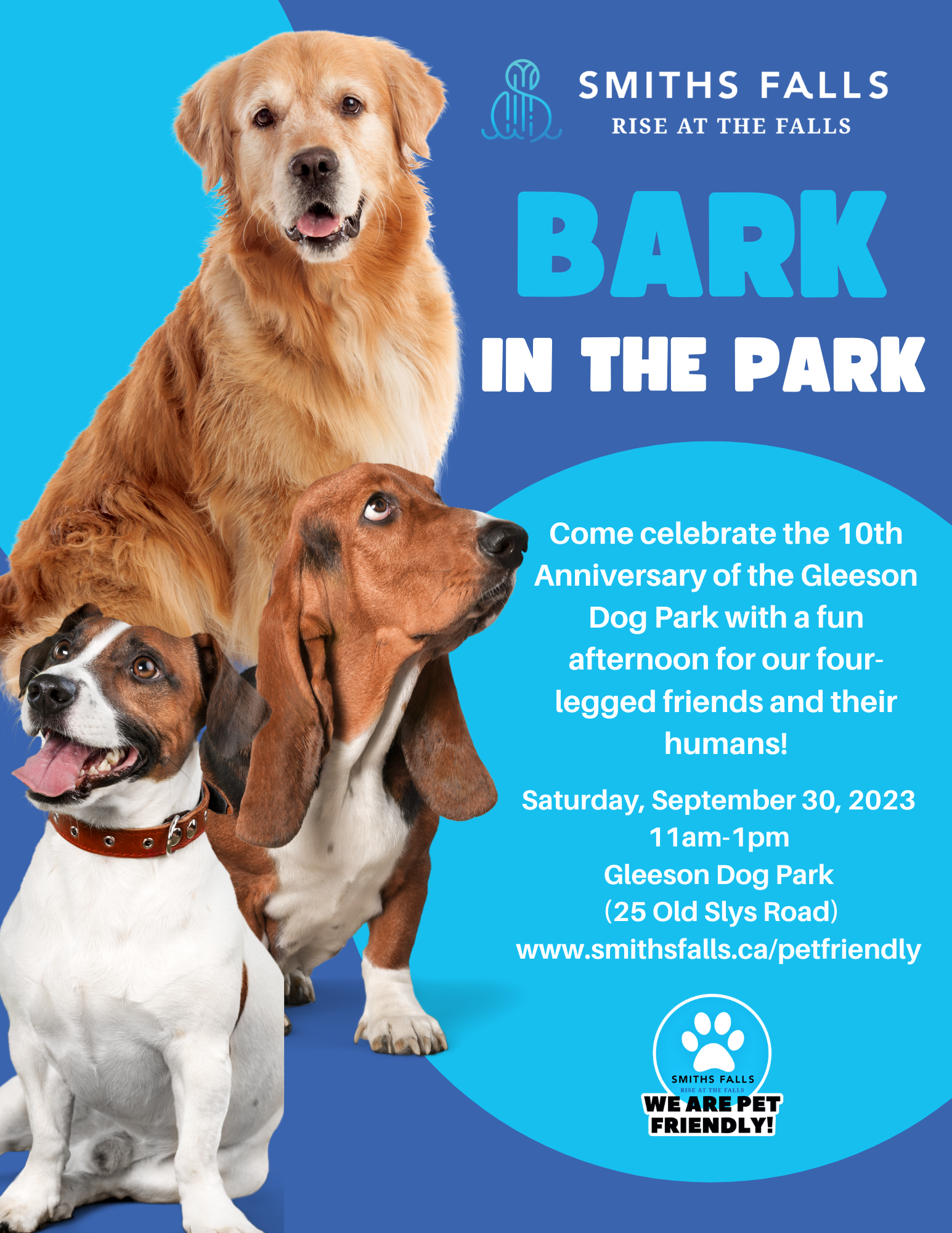 Bark at the Park poster