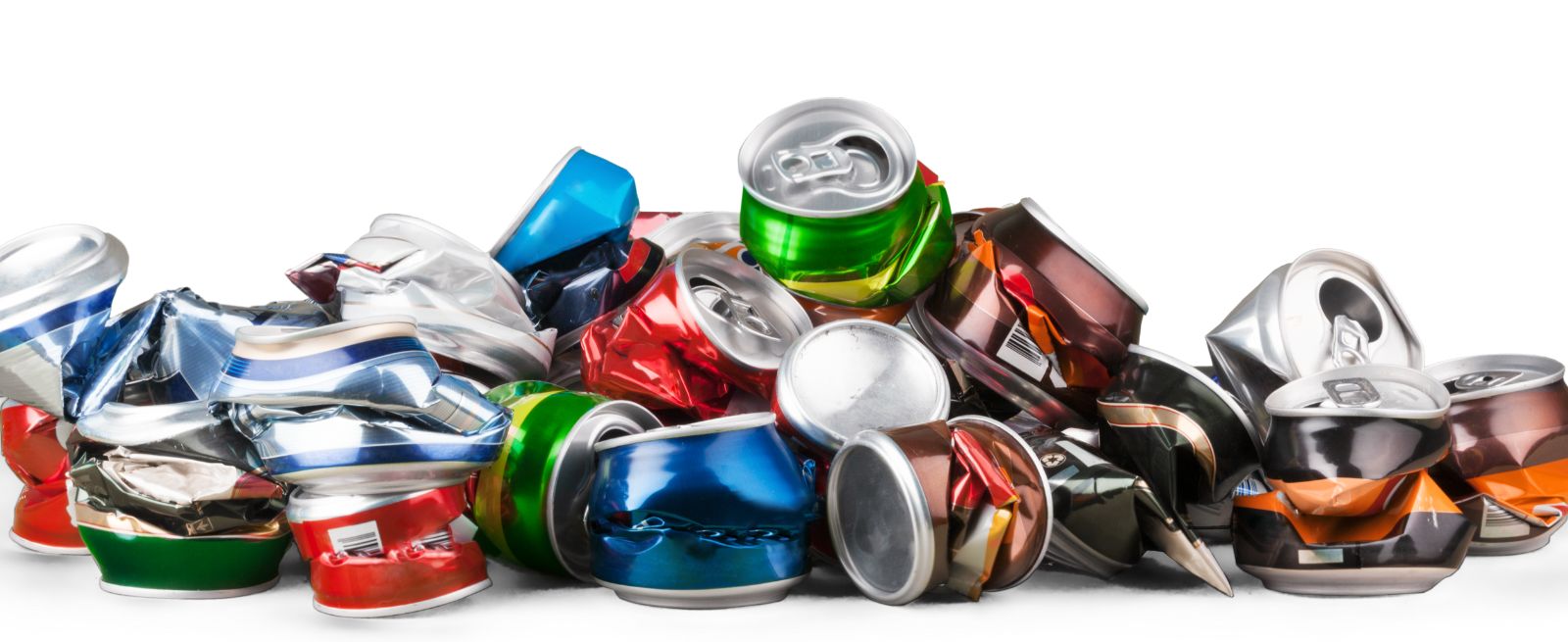 Crushed cans image