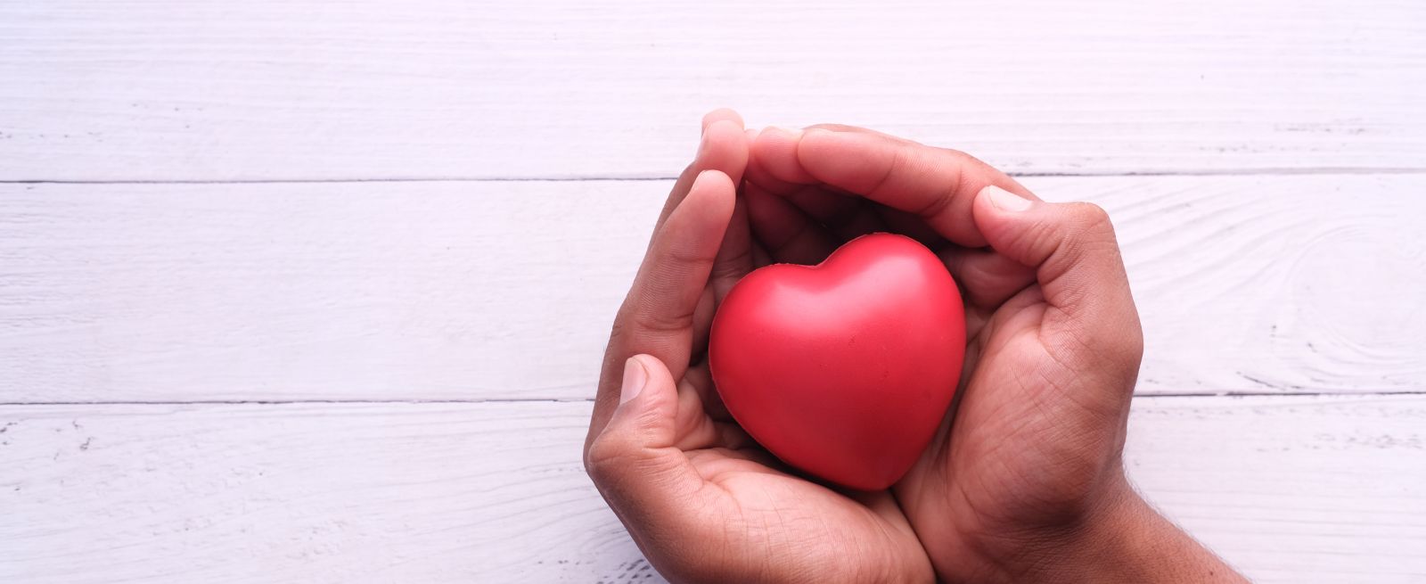 Heart in hand banner image