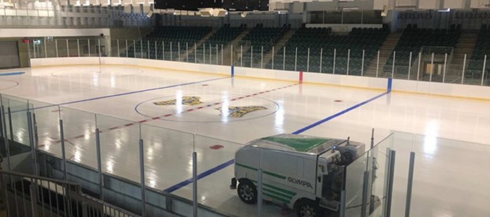 image of zamboni on skating rink