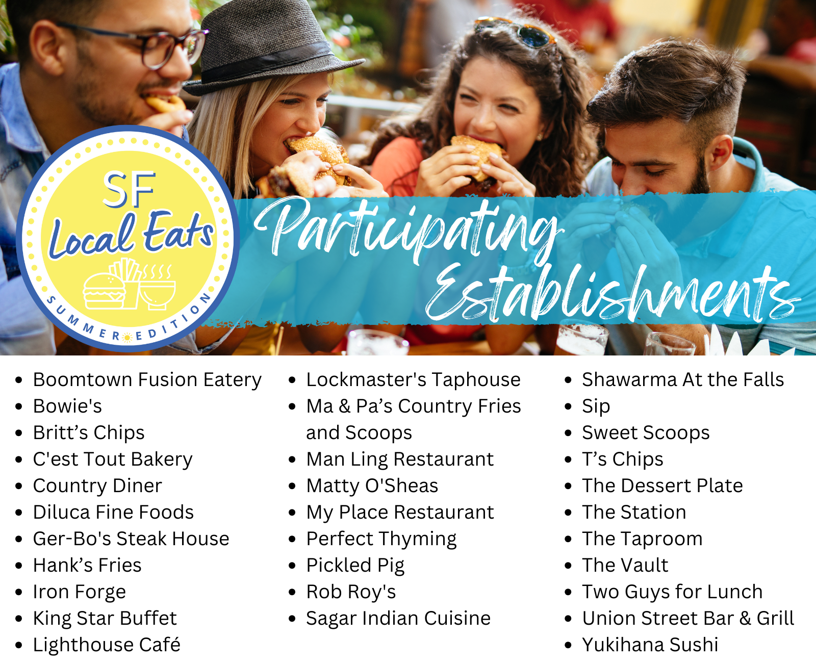 Local Eats Participating Establishments list